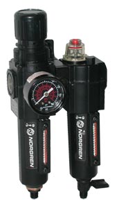 Norgren Excelon® Filter/Regulator- Lubricator Combination Units for Pneumatic Applications | C72H Series Air Filter/Regulator-Lubricator Combination