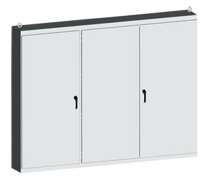 NEMA Type 12 Multi-Door Steel Free Standing Electrical Enclosures and Cabinets | SCE-86M Series Electrical Cabinets