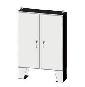 Outdoor Enclosures, NEMA Type 3R & 4 Enviroline® Series Two-Door Steel Electrical Enclosure and Control Panel by Saginaw Control | SCE-60EL and SCE-72EL Outdoor Enclosure