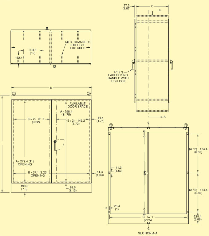 SCE_FSDAD Series Dimensions Diagram