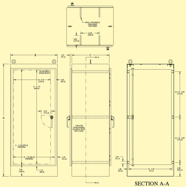 SCE_FSDA Series Dimensions Diagram