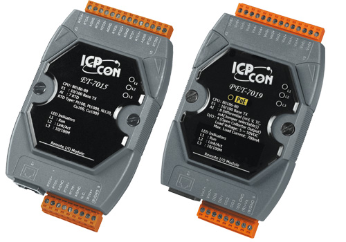 ET-7000, PET-7000 ICPCON Prozess-E/A-Module mit Ethernet-Interface | ET-7000, PET-7000