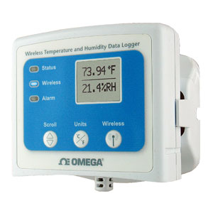 Wireless-Datenlogger für Temperatur und Feuchte mit Display | OM-CP-RFRHTEMP2000A