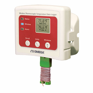 Wireless-Datenlogger mit Display für Temperaturmessung mit Thermoelement | OM-CP-RFTCTEMP2000A