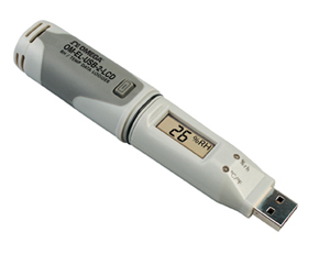 Datenlogger für Temperatur und relative Luftfeuchtigkeit mit LCD-Anzeige | OM-EL-USB-2-LCD