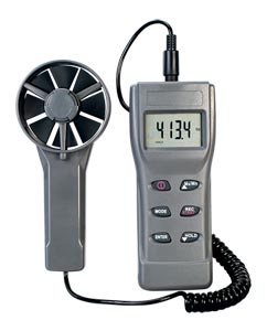 Air Velocity Meter with Volume Flow/Dew Point/Wet Bulb/Temp/Humidity | HHF11A