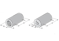 High Temperature, Low Mass, Vacuum Formed Ceramic Radiant Full Cylinder Heaters | CRFC Series