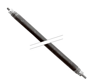 Round Cross-Section Tubular heaters, 30 Watts/Square Inch, 450 - 4750 Watts, Incoloy Sheath Diameters(inches): 0.475, 0.430, 0.375, 0.315, 0.260, 0.246 | TRI Style