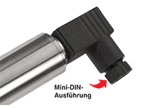 Druckaufnehmer PXM319-VAC mit Mini-DIN-Steckverbinder