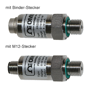 Drucktransmitter mit M12-Buchsenstecker