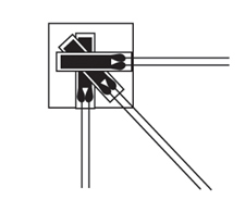 Strain Gage Rosettes, 3 Measuring Grids, Stacked Grid Style | SG Series