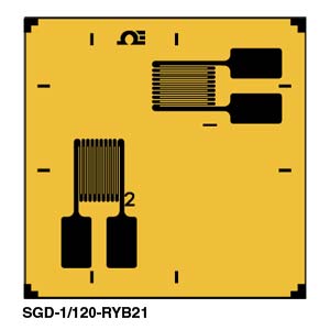 SGD-RYB21 Präzisions-DMS - Zweiachsige Rosette mit 2 Elementen, 90° | SGD-RYB21