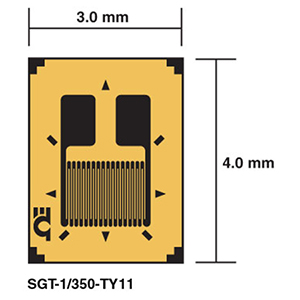 SGT-TY11 Linear DMS - DMS in Messwertaufnehmer-Qualität, 1-achsig | SGT-TY11