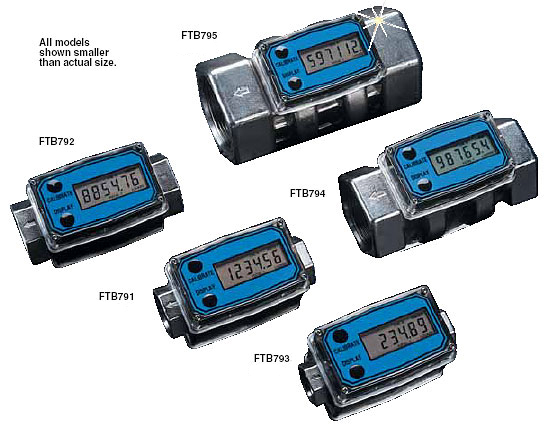 FTB790 Series Turbine Flowmeters with Local Digital Display