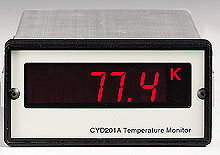 Platinum Resistance Devices and Cryogenic Digital Thermometers for CY7 Series Diode Sensors.  Models: CYD201A, CYD202, CYD218 | CYD200 Series