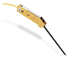 Low Noise Thermocouple Probes with High Temperature Miniature Connectors | HG(*)MQIN and HG(*)MQSS Series