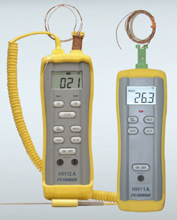 Digital-Thermometer mit Eingang für Thermoelement Typ K | HH11B und HH12B