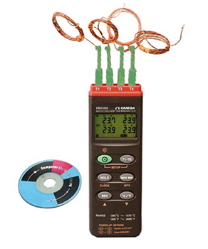 HH309A 4-kanaliges Thermometer mit Datenlogger und USB-Schnittstelle | HH309A