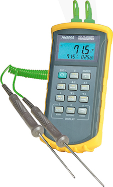 HH506RA Digital-Thermometer mit Thermoelement-Eingang und RS232C-Schnittstelle | HH506A