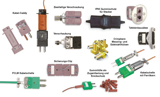 OMEGA | Zubehör: Standard-Thermoelement-Steckverbinder mit Rundkontakten | OSTW-SC, OST-SC, SMP-SC, SWHCL, DX-BRLK, SSRT, MSRT, PCLM, RSACL, SACL, SRB, MRB