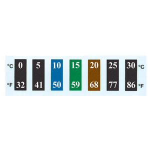 Reversible Temperaturaufkleber aus Flüssigkristall RLC-50 | RLC-50