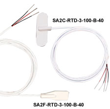 SA2C-RTD, SA2F-RTD Selbstklebende, flexible Pt100-Fühler für Oberflächenmessungen | SA2C-RTD, SA2F-RTD