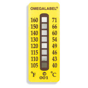 OMEGALABEL Temperaturaufkleber 8 Messpunkte TL-8 | TL-8